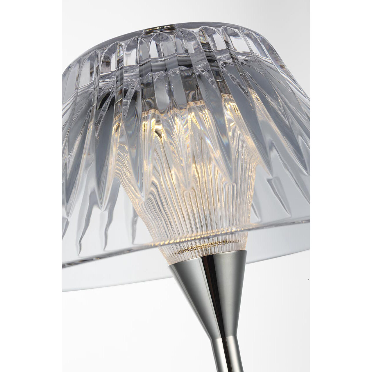 Waterford Blaze 16.25 inch 1.00 watt Polished Nickel Rechargeable Table Lamp Portable Light