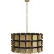 Wells 6 Light 35.5 inch Antique Brass Chandelier Ceiling Light