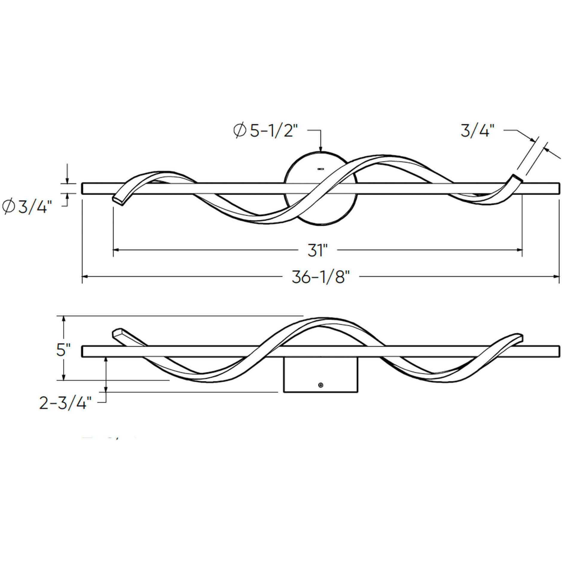 Spin 1 Light 6.3 inch Black Pendant Ceiling Light