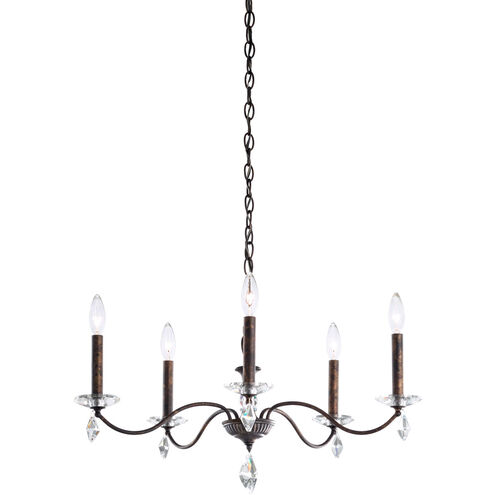 Modique 5 Light 27 inch White Chandelier Ceiling Light in Heritage