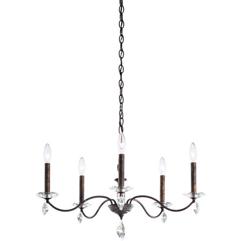 Modique 5 Light 27 inch Heirloom Bronze Chandelier Ceiling Light in Heritage