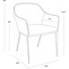 Stanis White Dining Armchair