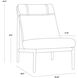 Elanor Walnut / Altro Cappuccino Lounge Chair