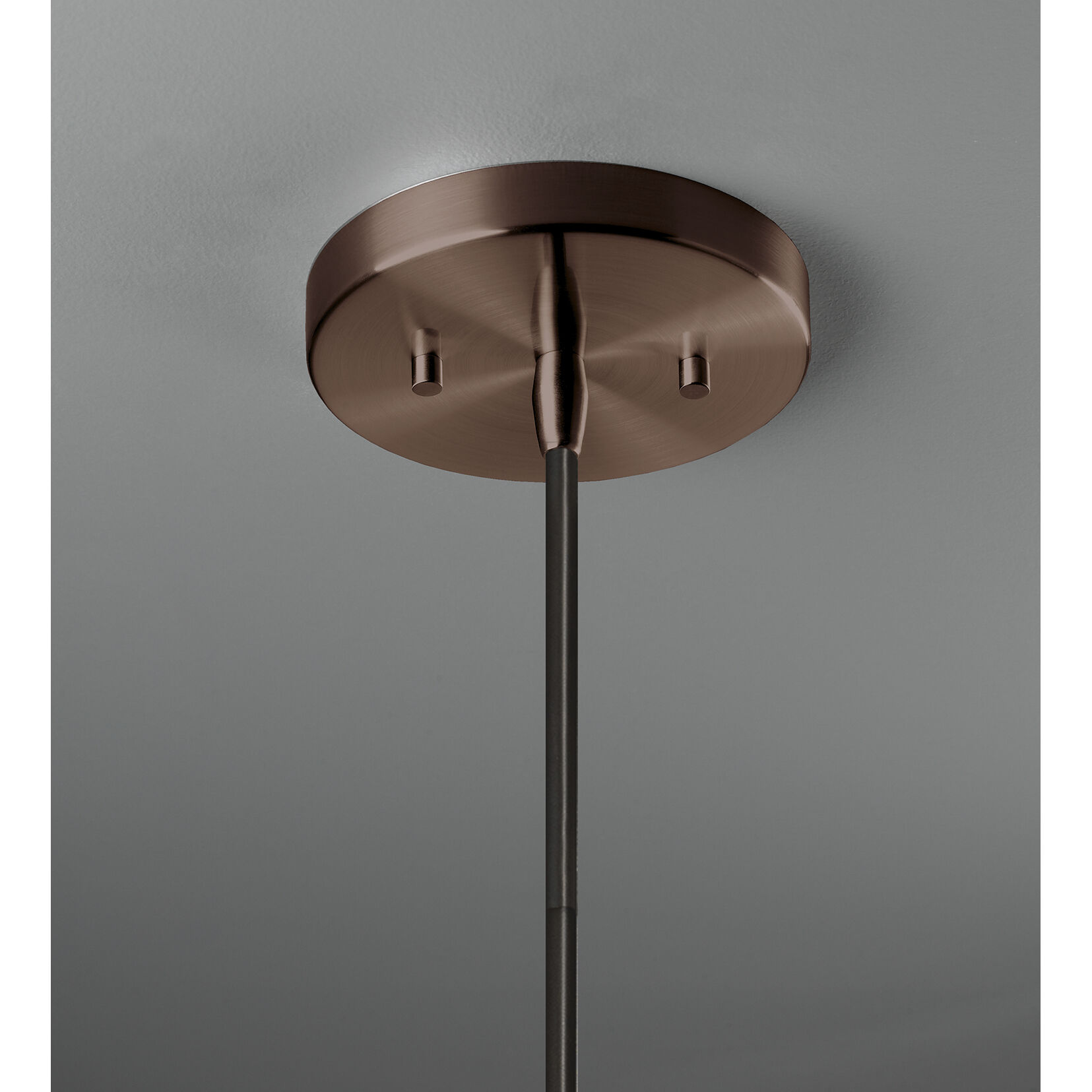 Radiance Collection LED 5 inch Carbon Matte Black with Dark Bronze Pendant Ceiling Light