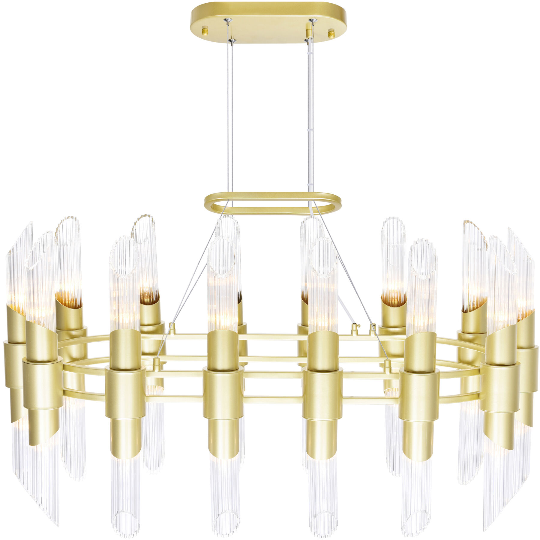 Croissant 28 Light 39 inch Satin Gold Island/Pool Table Light Ceiling Light