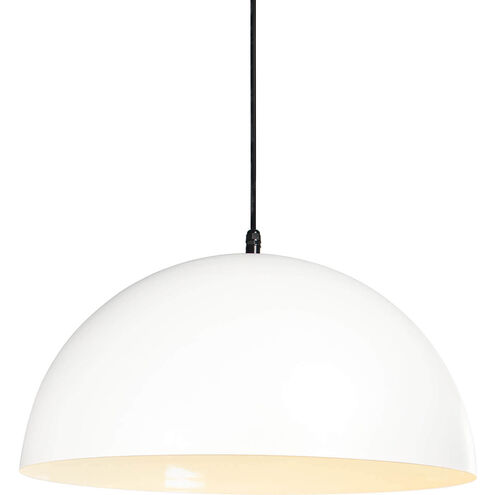 Peridot 1 Light 23.5 inch White Outdoor Pendant, Large