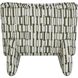 Willa Moss Green and Off-White Accent Chair