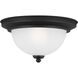Geary 1 Light 10.5 inch Midnight Black Flush Mount Ceiling Light
