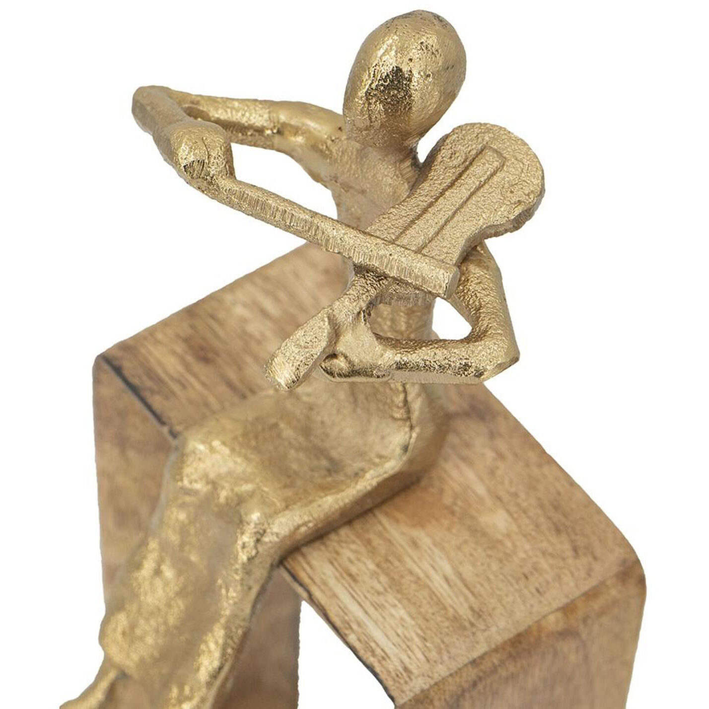 Musician Gold and Natural Figurine