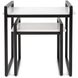 Santiago 24 X 18 inch Graphite and White Nesting Tables