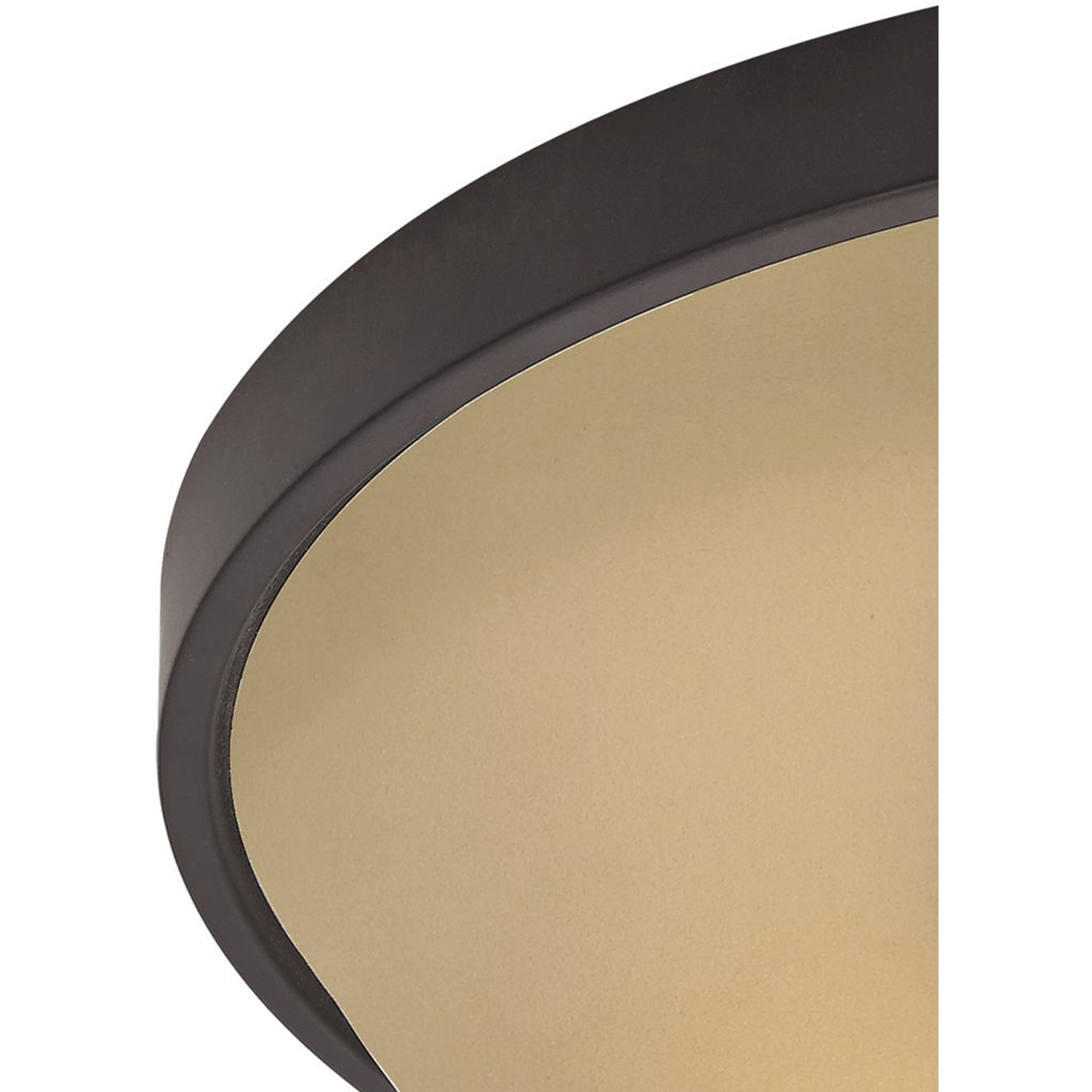 Arlington 3 Light 15 inch Oil Rubbed Bronze Flush Mount Ceiling Light