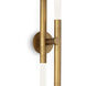 Cass 4 Light 5.5 inch Natural Brass Wall Sconce Wall Light