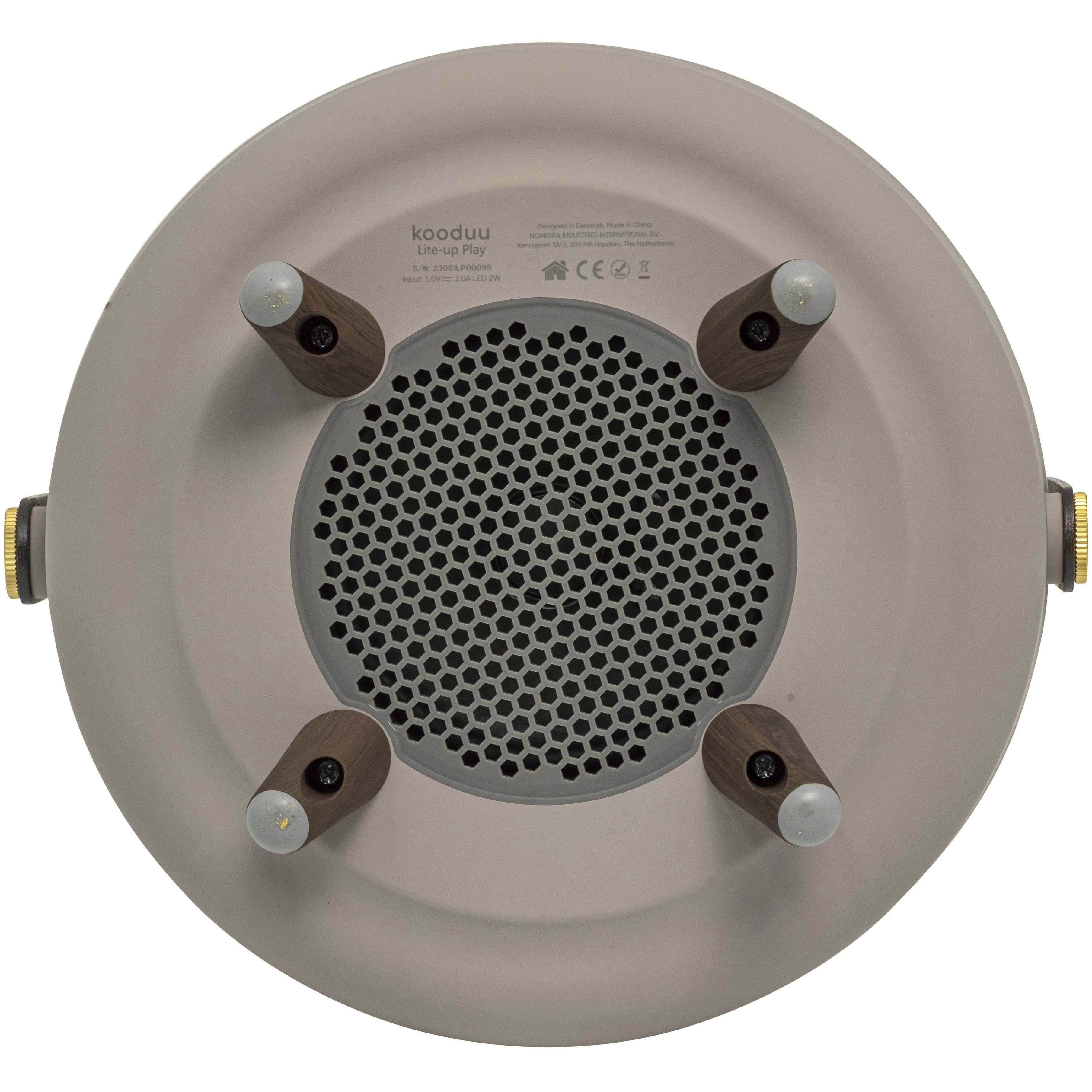 Lite Up Play 15.75 X 11.4 inch Earth Light Brown Taupe Portable Speaker Lamp in Earth Light Brown/Taupe, Kooduu