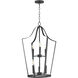 Arden 6 Light 20 inch Black Multi-Light Pendant Ceiling Light
