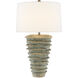 Sunken 29.5 inch 150 watt Green Moss Table Lamp Portable Light