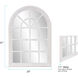 Fenetre 41 X 29 inch White Washed Wall Mirror