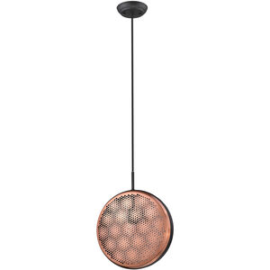 Tholos 1 Light 6 inch Matte Black Pendant Ceiling Light