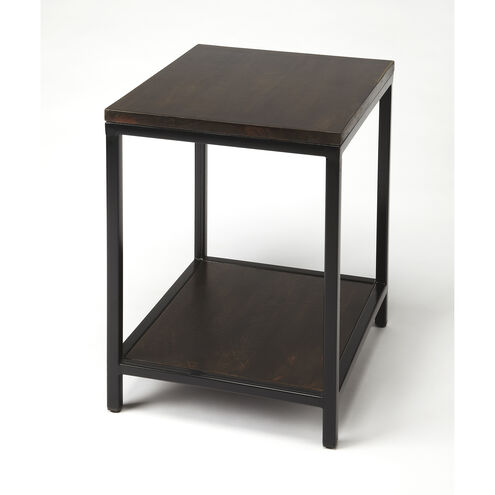 Landry Wood & Metal 27 X 22 inch Industrial Chic Accent Table
