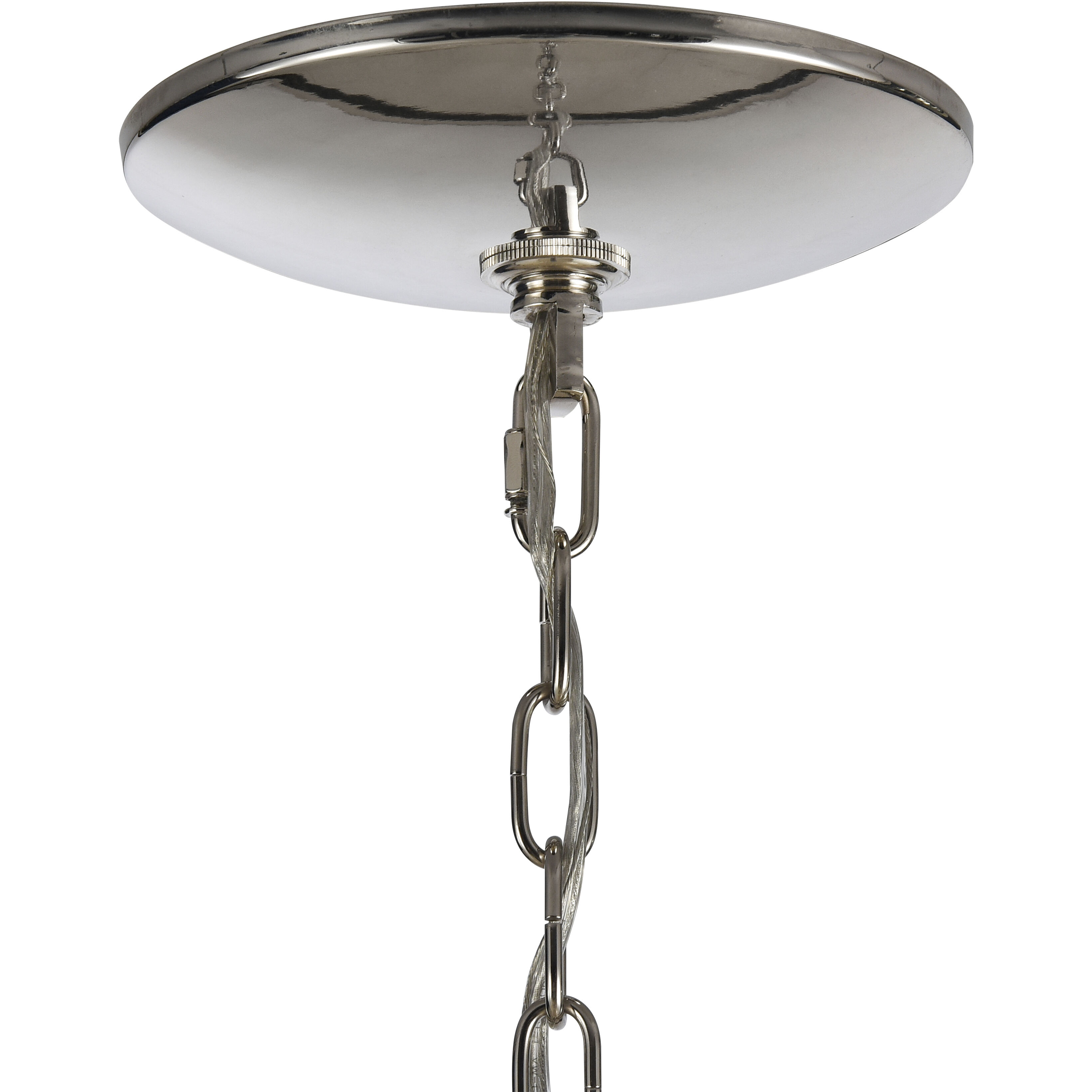 Geosphere 9 Light 46 inch Polished Nickel Chandelier Ceiling Light