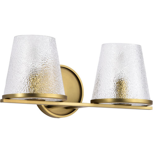 Valentine 16 inch Vintage Brass Vanity Wall Light