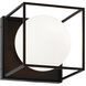 Squircle 1 Light 7 inch Black Flush Mount Ceiling Light