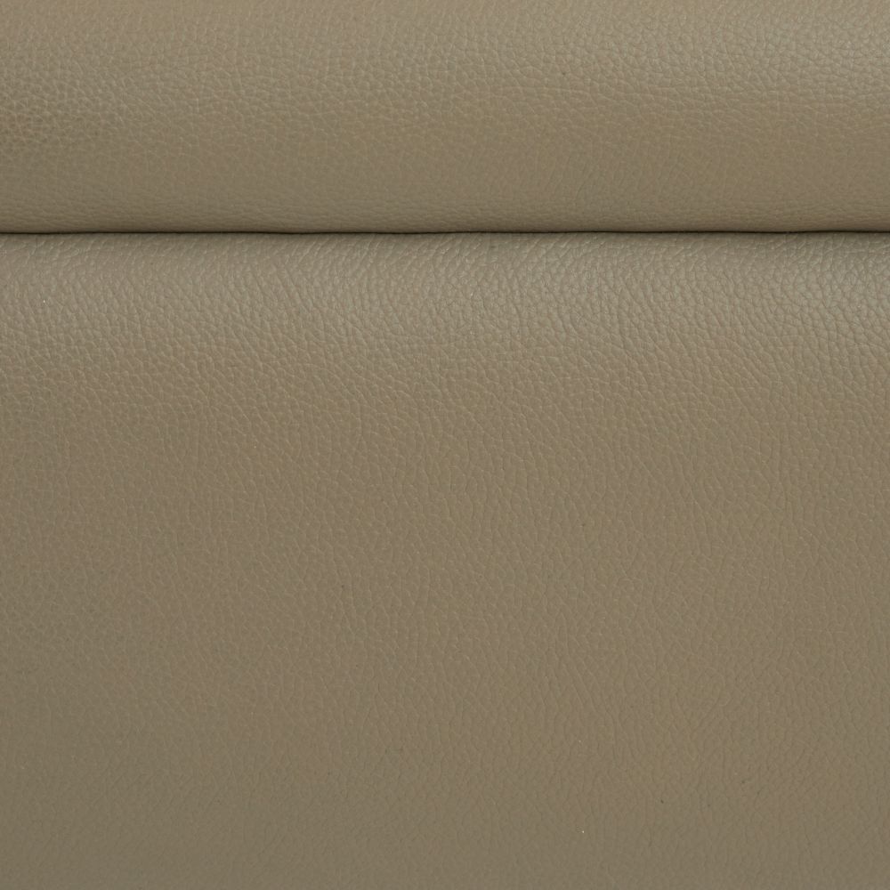 Escondido Dove Leather and Bronze Lounge Chair