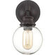 Industrial 1 Light 5.13 inch Oil Rubbed Bronze Wall Sconce Wall Light