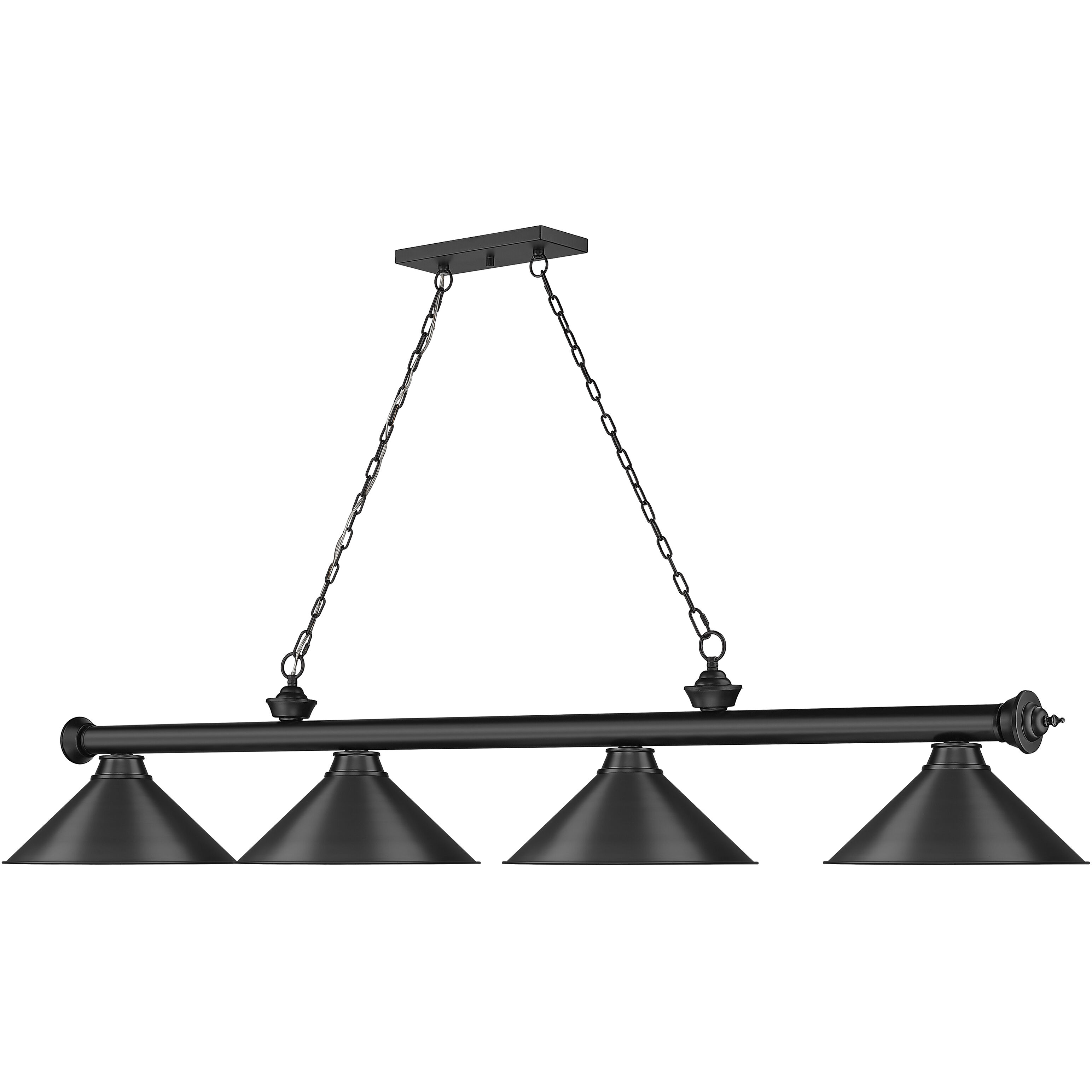 【セール】福袋/福箱ファッション通販 Z-Lite 2306-4MB-MB15 Black Matte inch 81.25 Light 4 Cordon 遊戯王OCG デュエルモンスターズ