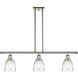 Ballston Brookfield LED 36 inch Polished Nickel Island Light Ceiling Light in Clear Glass, Ballston
