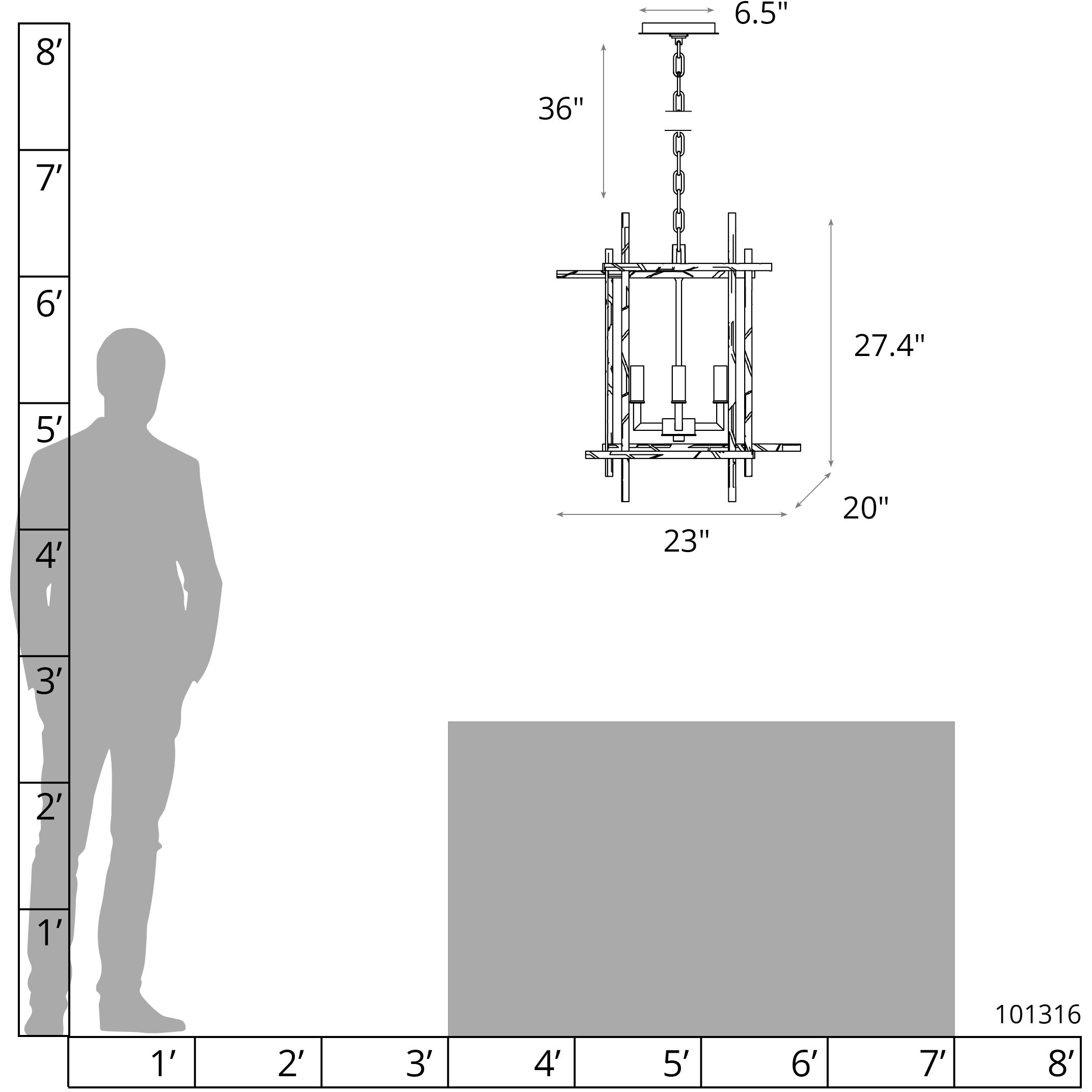 Tura 4 Light 23 inch Black Chandelier Ceiling Light, Medium