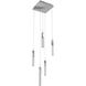 Boa LED 12 inch Polished Chrome Multi Port Pendant Ceiling Light