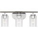Oslo 3 Light 20 inch Chrome Wall Bath Fixture Wall Light