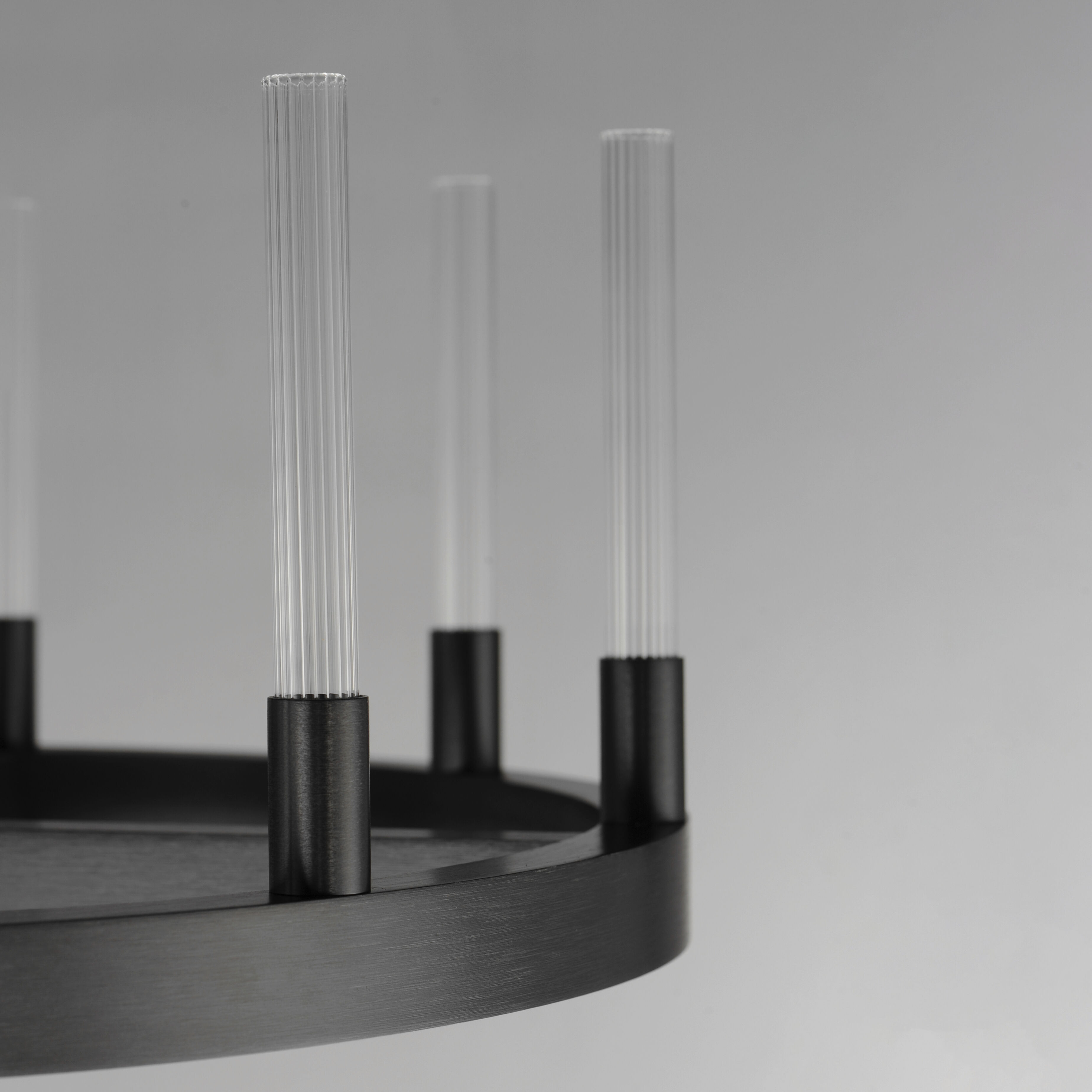 Ovation LED 23.5 inch Black Single-Tier Chandelier Ceiling Light