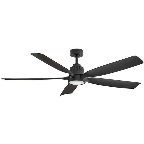 Bodin 64 inch Matte Black with Driftwood Blades Smart Fan