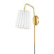 Demi 13 inch 60.00 watt Aged Brass Portable Wall Sconce Wall Light