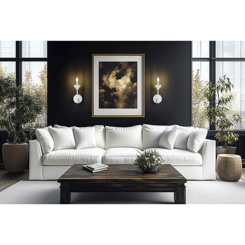 Allistair Wall Sconce Wall Light in Textured White