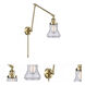 Bellmont 30 inch 60.00 watt Antique Brass Swing Arm Wall Light, Franklin Restoration