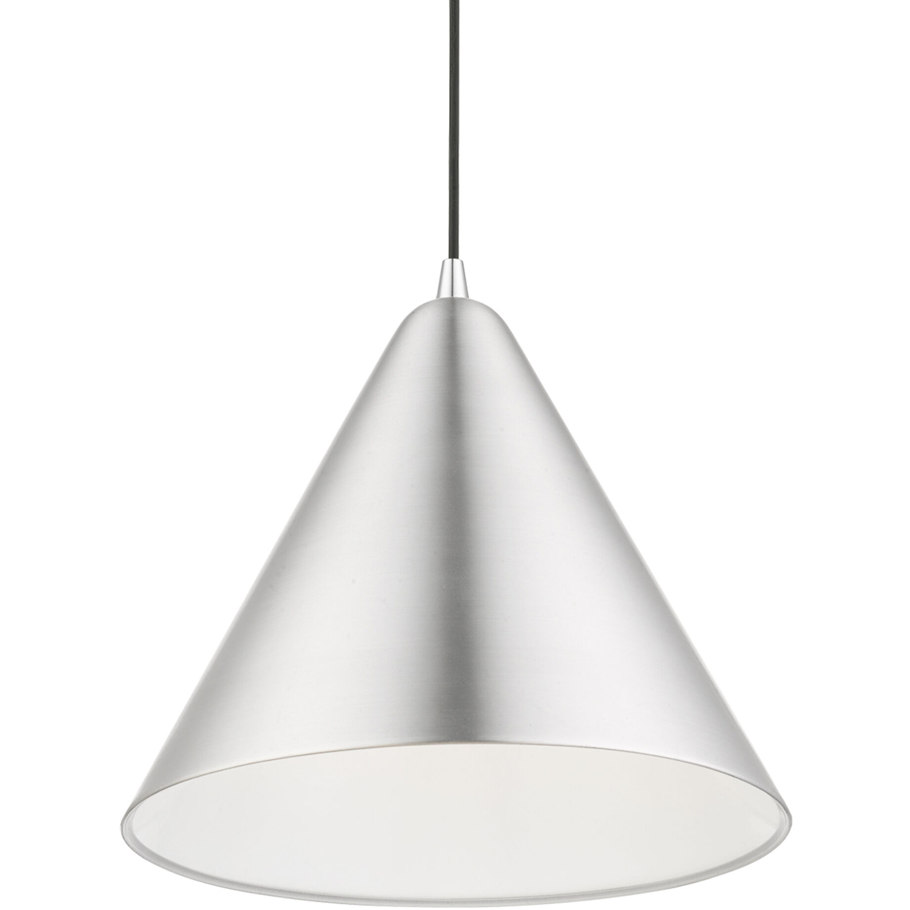 Dulce 1 Light 14 inch Brushed Aluminum with Polished Chrome Accents Pendant Ceiling Light