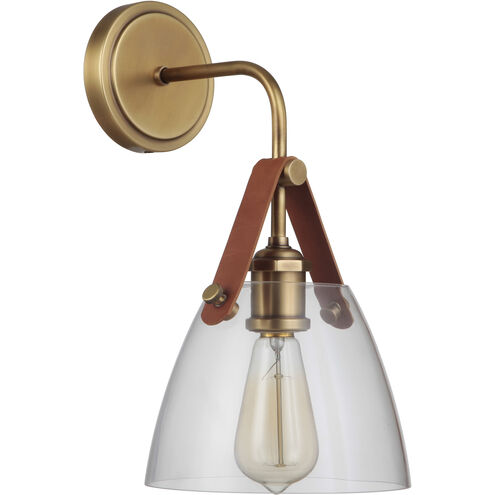 Gallery Hagen 1 Light 6 inch Vintage Brass Wall Sconce Wall Light