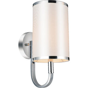 Orchid 1 Light 8 inch Chrome Wall Light