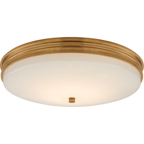 Chapman & Myers Launceton LED 16.75 inch Antique-Burnished Brass Flush Mount Ceiling Light, Medium