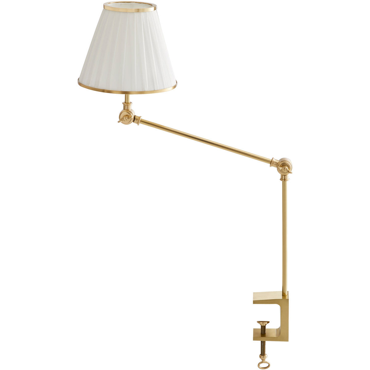 Tilt & Clamp 17 inch 40 watt Antique Brass Lamp Portable Light