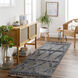 Cadiz 96 X 30 inch Black Rug in 2.5 x 8, Runner