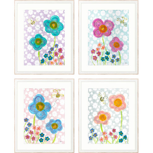 Happier Days Multi and Blue and Pink and Purple Framed Art