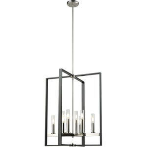 Blairmore 8 Light 22.5 inch Satin Nickel And Graphite Foyer Pendant Ceiling Light