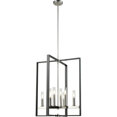 Blairmore 8 Light 22.5 inch Satin Nickel And Graphite Foyer Pendant Ceiling Light