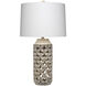 Flora 27.5 inch 150 watt White Washed Resin Table Lamp Portable Light