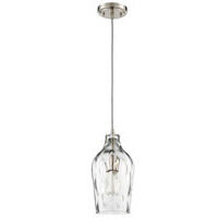 Neighborhood 1 Light 7 inch Brushed Polished Nickel Mini Pendant Ceiling Light