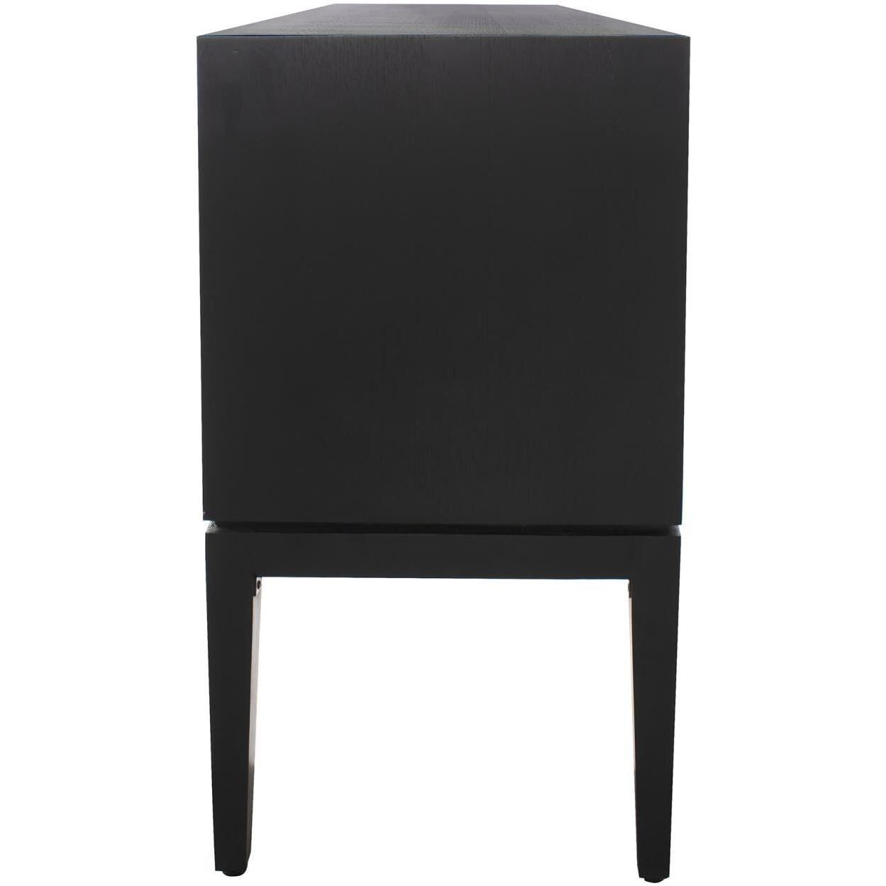 Shearer 60 inch Black and Gray with White Credenza