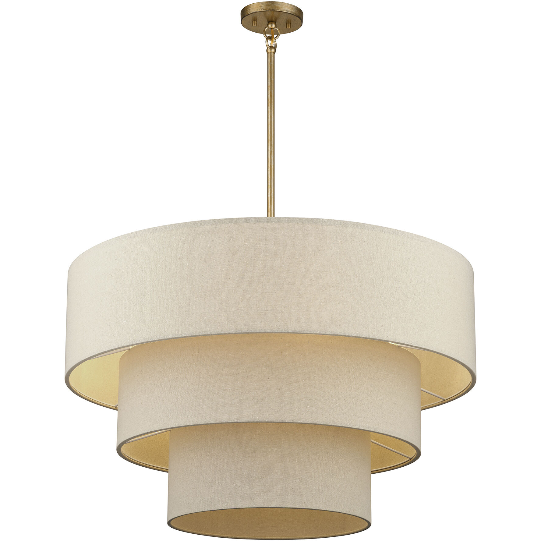 Bellingham 8 Light 32 inch Antique Gold Leaf Pendant Chandelier Ceiling Light, Large